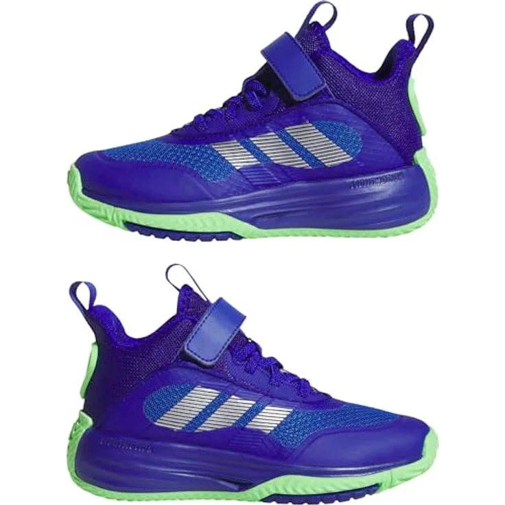 adidas Ownthegame 3.0, Laufschuhe mit LIGHTMOTION Dämpfung und Adiwear Außensohle, Lucid Blue/Silver Met./Lime Burst, Größe 39 – Bild 6
