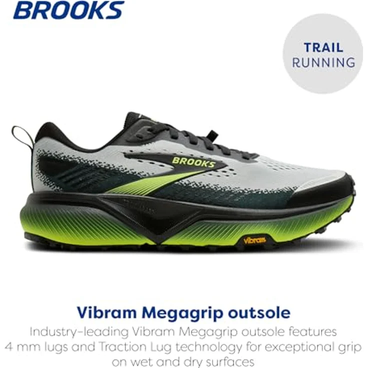 Brooks Cascadia 20, Trailrunning Schuhe mit robuster Sohle und optimaler Traktion, grau-schwarz – Bild 2