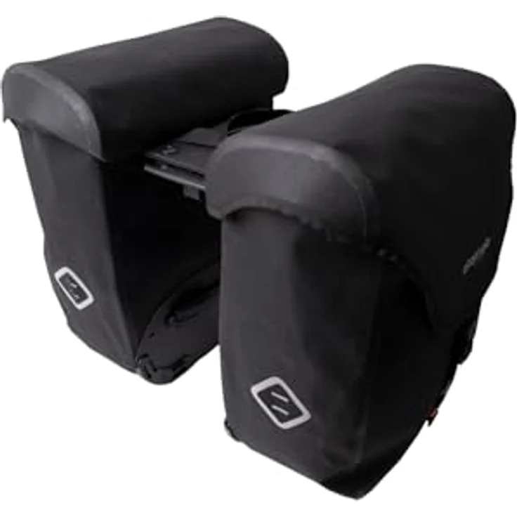 Atran Velo ZAP Plus WP AVS Doppeltasche, 50 l Volumen, Schwarz, mit Deckelverschluss und reflektierender Gurtschlaufe – Bild 1