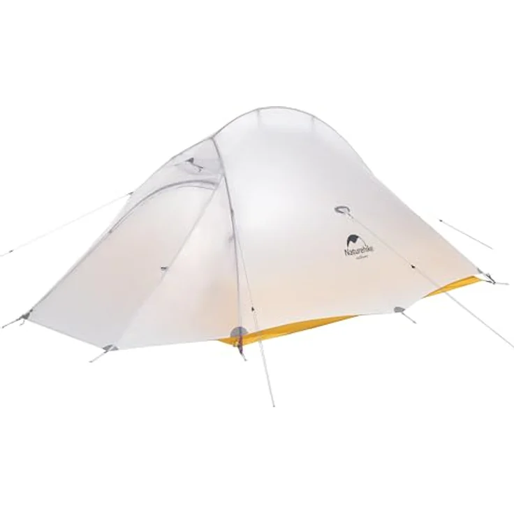 Naturehike Cloud up 2 Upgrade, Ultraleichtes 2-Personen-Zelt für 3-4 Saison, 10D Gelb, verbesserte Belüftung und Wasserdichtigkeit – Bild 1