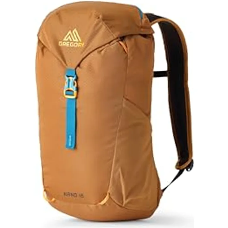 Gregory Nano 16, Wanderrucksack 48 cm, 16 L, 0.36 KG, Braun (Moab Tan) mit atmungsaktivem Airmesh-Schultergurt und Trinksystemanschluss