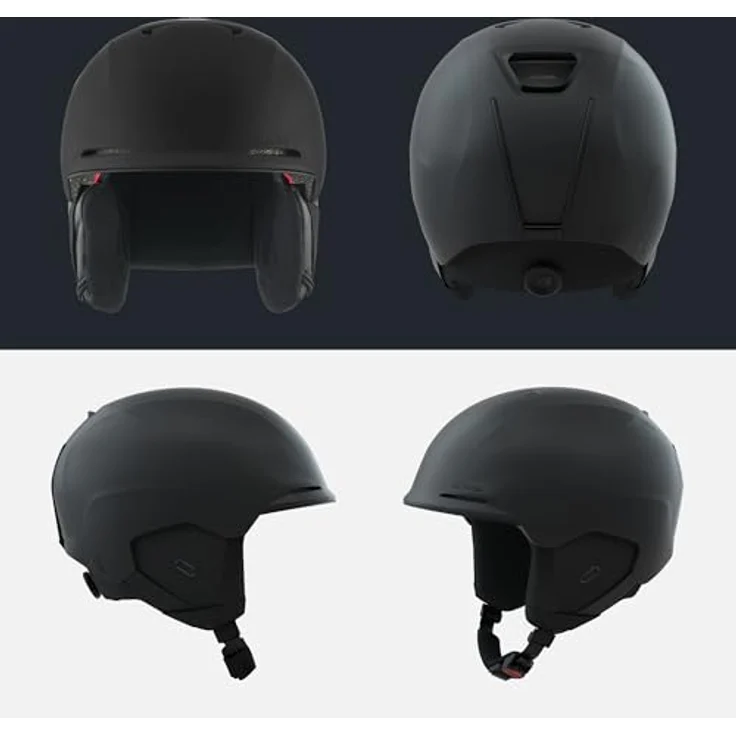 ALPINA BRIX Skihelm für Erwachsene, individuell verstellbar, herausnehmbares Innenfutter, stoßabsorbierend, Black matt, M (55-59 cm) – Bild 4