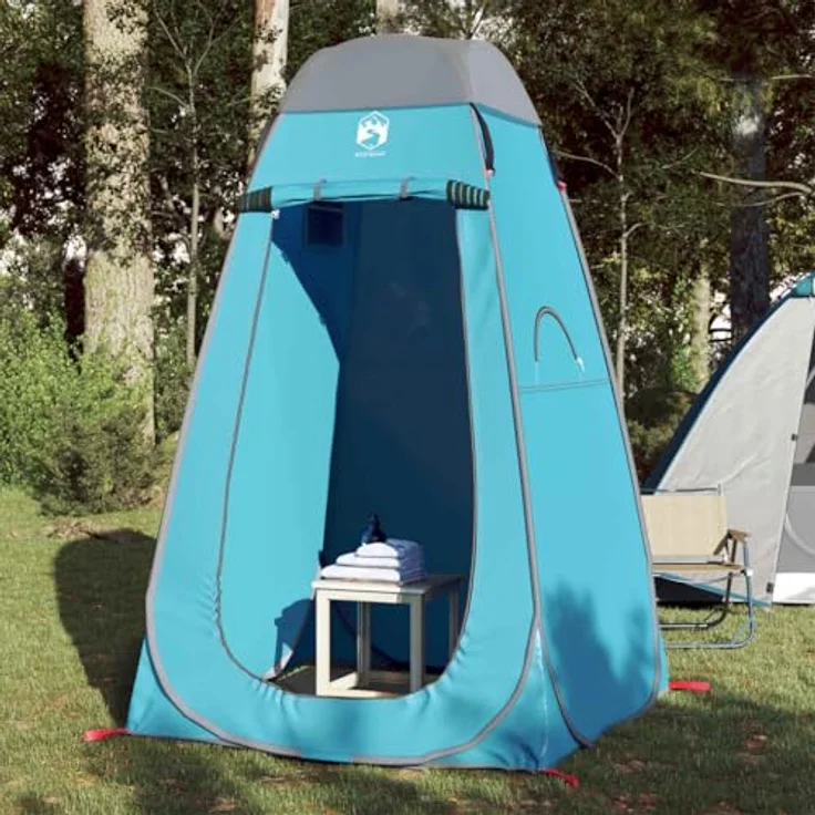 vidaXL Umkleidezelt, wasser- und winddicht mit Pop-Up-System, blau, 2.20 kg – Bild 2