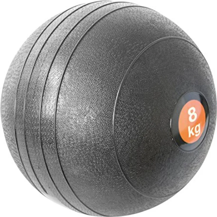 Slam Ball 8kg schwarz Medizinball Krafttraining Bootcamp Gewichte schwarz – Bild 1