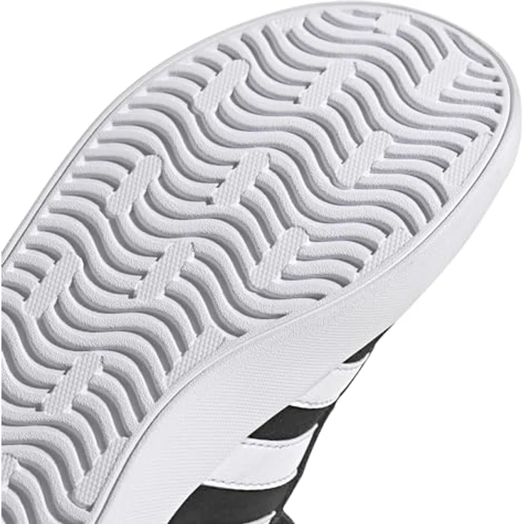 adidas ID9148_420, Laufschuhe für Kinder mit Klettverschluss, Wildleder-Obermaterial, Weiß/Core Black/Cloud White – Bild 5