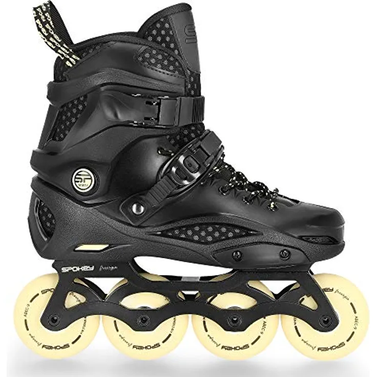 Spokey FREESPO, Inline Skates mit CNC-gefräster Aluminiumschiene, 80 x 24 mm Rollen, Größe 42-43