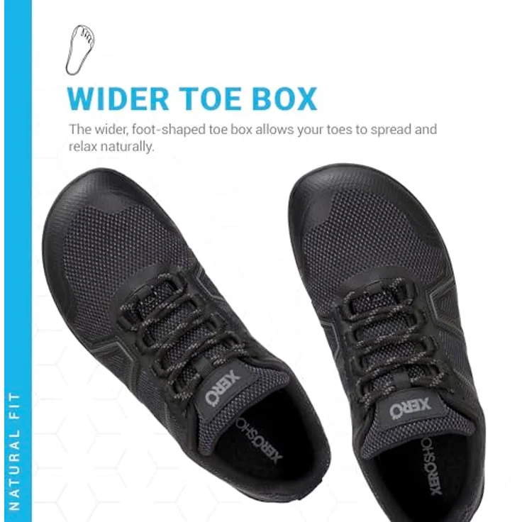 Xero Shoes Mesa Trail WP MXMBLK, wasserdichte Barfuß-Trailrunningschuhe mit TrailFoam-Zwischensohle, schwarz – Bild 2