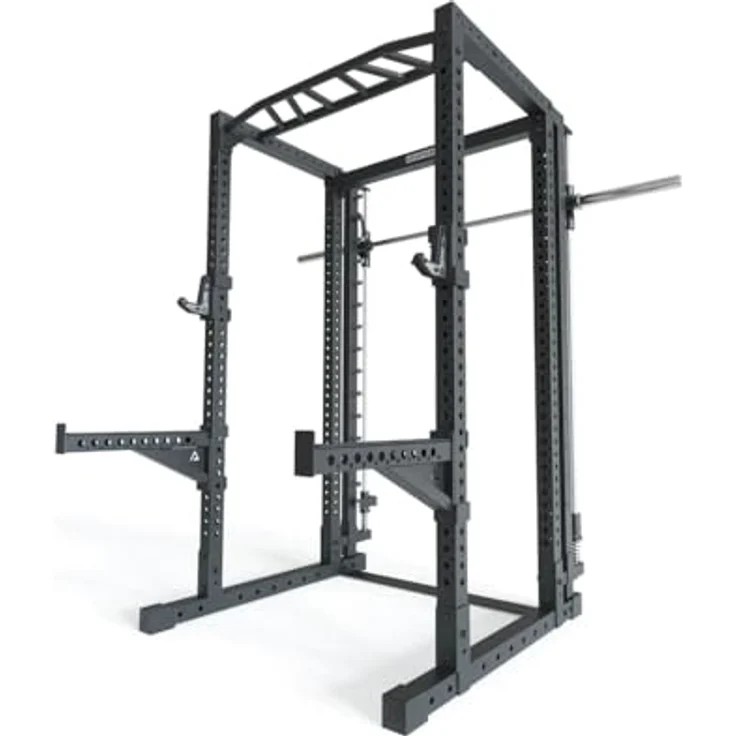 Atletica R7-Reeve Power Rack | Power Rack mit Smith Machine | Kompaktes Basisrack für Grundübungen | Calisthenics | Kniebeugen | Bankdrücken | Schulterdrücken | Rudern Größe 220 cm – Bild 1