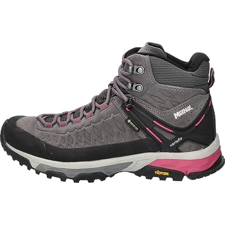 Meindl Top Trail Lady Mid GTX, Wanderschuhe mit GORE-TEX Membran, grau/magenta, Schuhgröße 38 – Bild 2