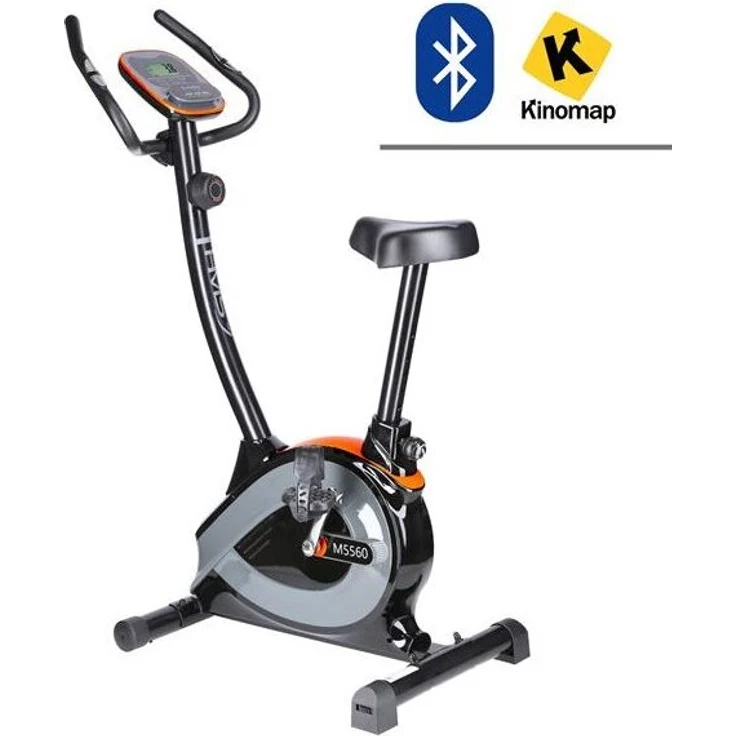 HMS M5560i Magnetischer Stationärer Heimtrainer, 8-stufige Widerstandseinstellung, Bluetooth, LCD-Display, verstellbarer Sattel