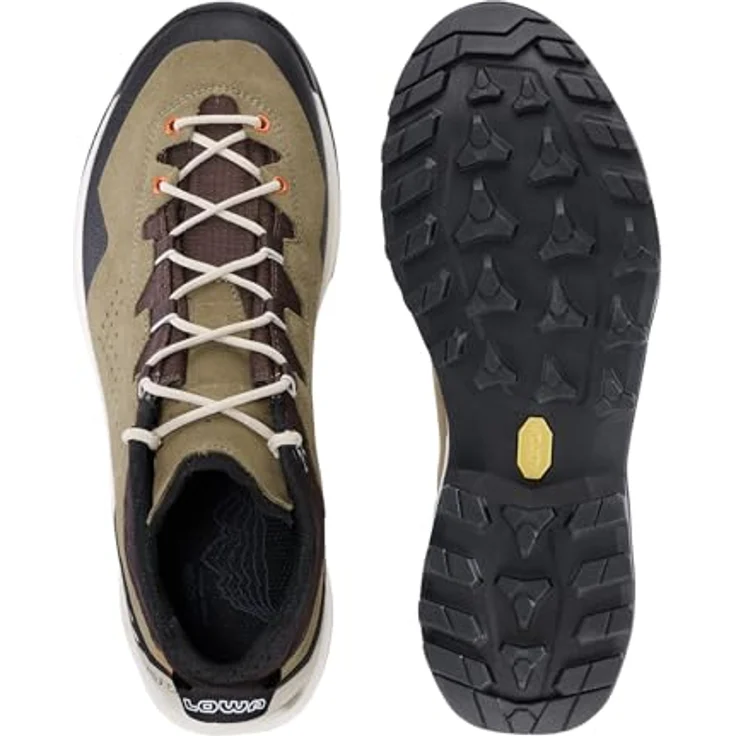 Lowa Explorer GTX Lo, wasserdichte Herren Wanderschuhe mit Gore-Tex Membran und Vibramsohle, Humus/Braun, EU 41 – Bild 6