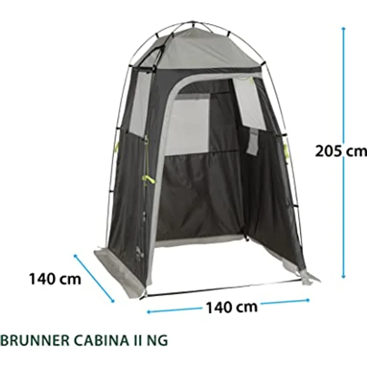 Brunner Kabinenzelt, Kuppelzelt für 1 Person mit einfachem Aufbau, 100% Polyester, kompaktes Packmaß, 2.65 kg – Bild 2