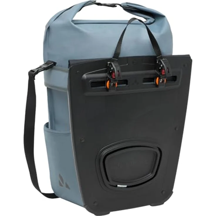 Vaude Urban Cargo Velokorb, 25 l, graue Rolltop-Gepäckträgertasche aus 100% Polyester, wetterbeständig – Bild 2