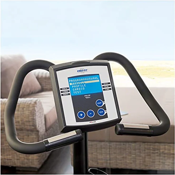 Ergo Fit ERGO-FIT Cycle 450 Professioneller Ergometer Fahrradtrainer Fitnessbike, LCD-Anzeige, Abstandsmessung, Zeitmessung, Geschwindigkeitsanzeige – Bild 3