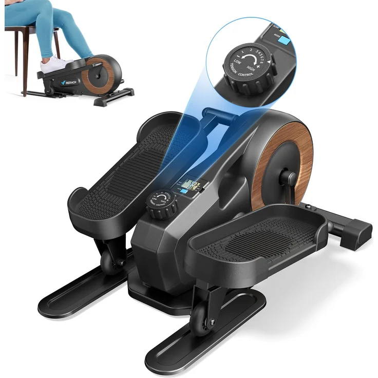 Merach Mini Untertisch-Ellipsentrainer, 8-stufiger Magnetwiderstand, flüsterleise, inkl. LCD-Bildschirm