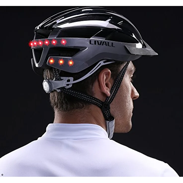 Livall Fahrradhelm MT1, schwarz/anthra, M 54-58 – Bild 13