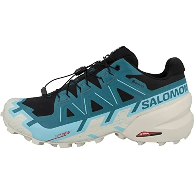 Salomon Speedcross 6 GTX 471152, Laufschuhe mit robustem Mesh-Obermaterial und Schnellschnürung, Schwarz – Bild 1