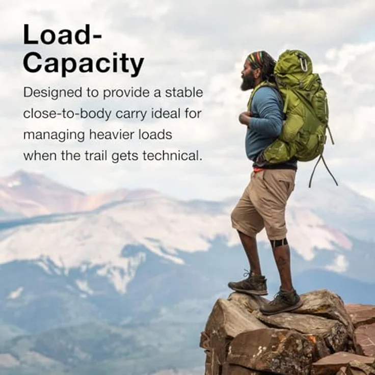 Osprey Aether 65 S-M Rucksack, 80 cm, 100% Nylon, in garlic mustard green – Bild 5