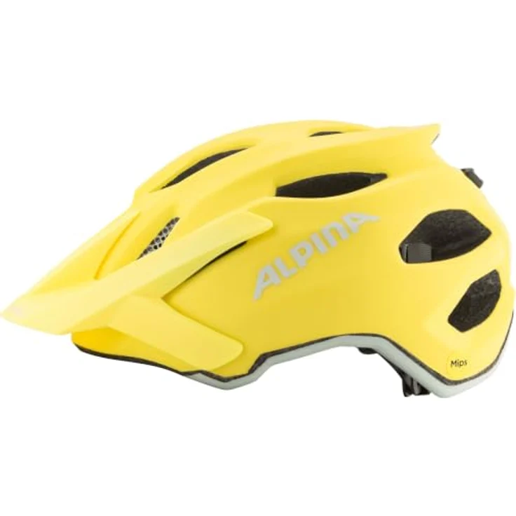 Olympic Sportswear Alpina Apax Jr. Mips, MTB-Fahrradhelm mit hoher Kopfabdeckung, zitronengelb matt, 51 - 56 cm – Bild 3