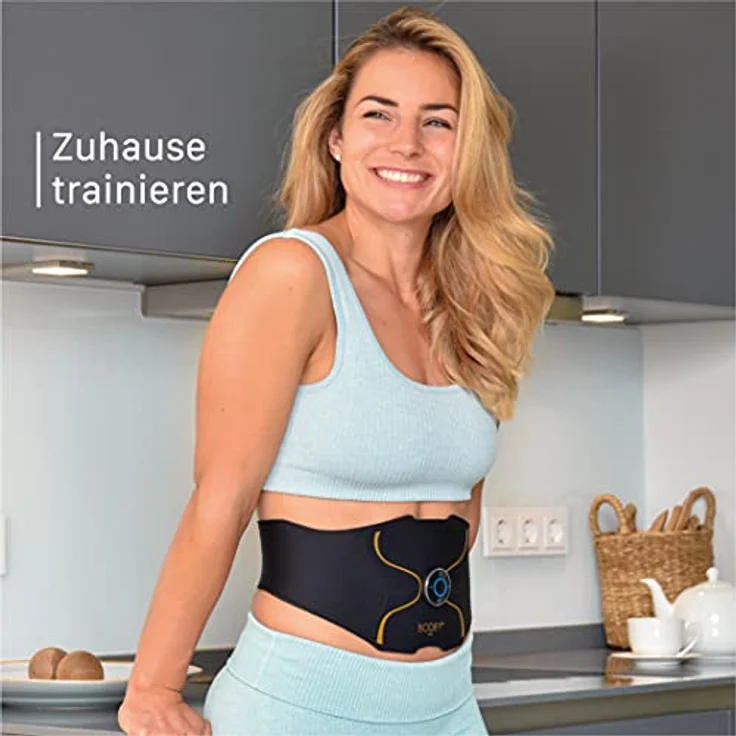 Bodify® EMS Bauchtrainer Pro - Gezielte Stimulation der Bauch Muskulatur! - Muskelaufbau - Bauchtrainer - Stimulationsgerät Bauch Muskeln - Bauchmuskeltrainer für Männer und Frauen Das ORIGINAL – Bild 4