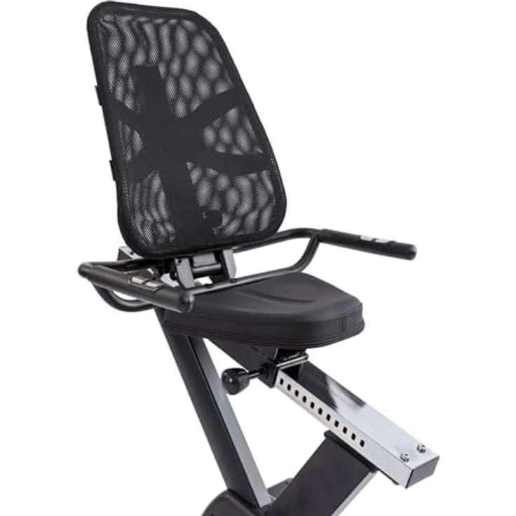 Tunturi Signature E60 Liegefahrrad, Ergometer mit tiefem Einstieg, 48 Programme, ergonomisch anpassbar, Transportrollen – Bild 2