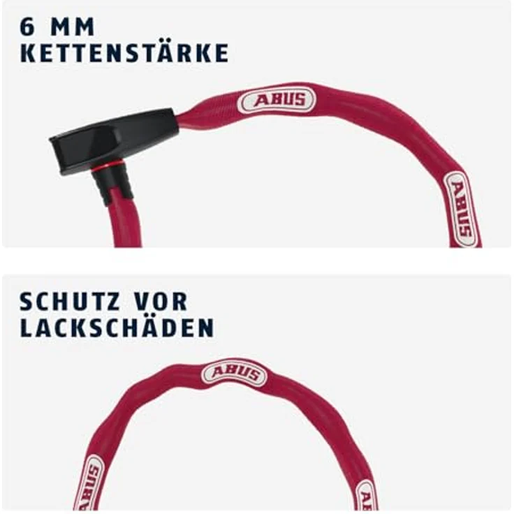 Abus Catena 6806, Veloschloss (85 cm) mit flexibler Kette und geringem Gewicht – Bild 4