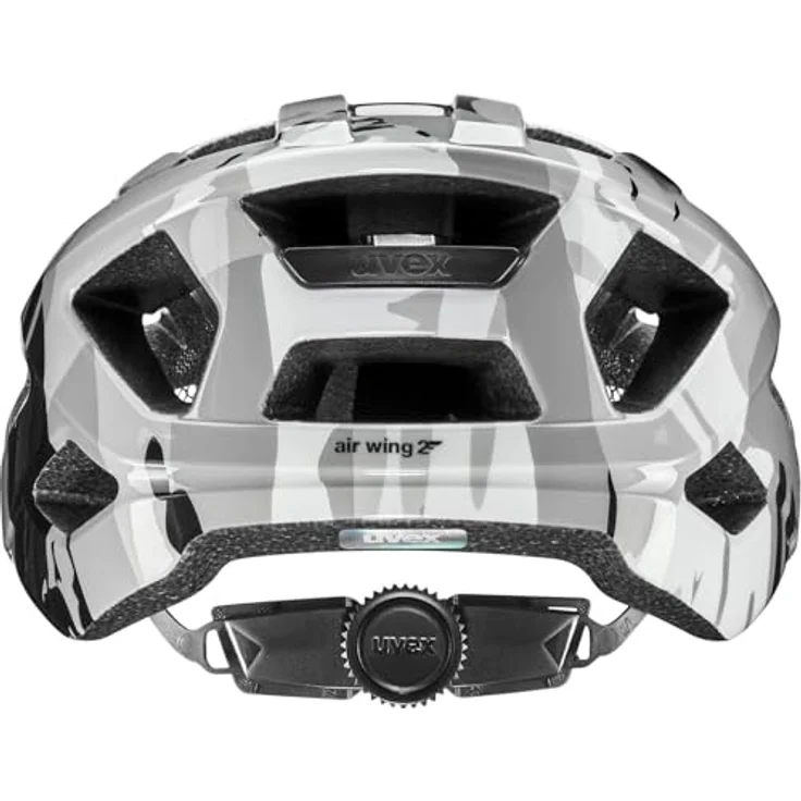 Uvex Air Wing 2, E-Bike Helm in warmem grau-schwarz, größenverstellbar, 50-54 cm mit integrierter Sonnenblende und Fliegengitter – Bild 2