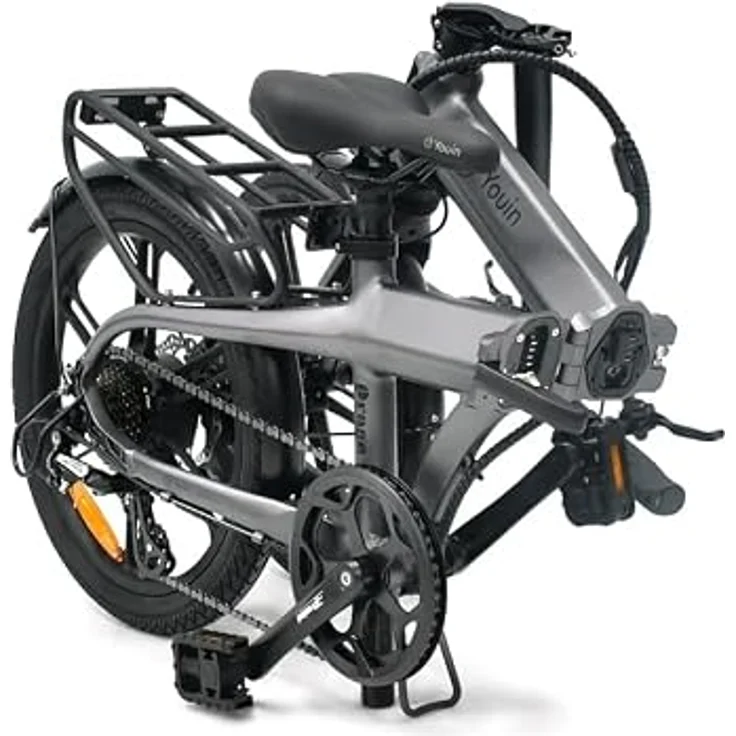 PixelPilot 20 Zoll Faltbares City E-Bike, 250W Motor, 378Wh herausnehmbarer Akku, bis 60 km Reichweite, 7-Gang Shimano, hydraulische Scheibenbremsen – Bild 4
