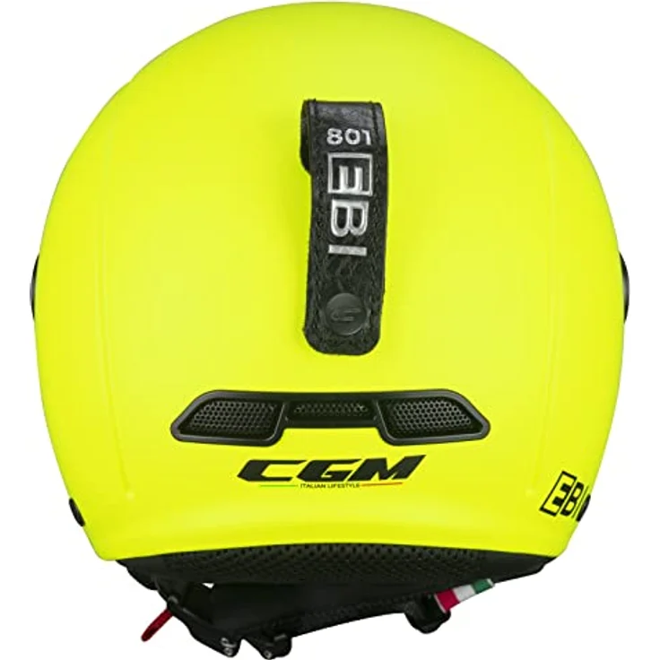 CGM EBI Skihelm, Unisex, Neongelb matt, S (55-56cm), doppelte Zertifizierung CE EN1078/EN1077, herausnehmbare und waschbare Polster, Air Stream System – Bild 3