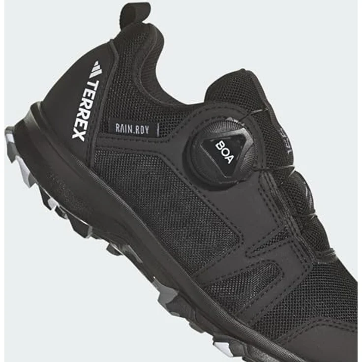 Adidas TERREX AGRAVIC BOA R.RDY K, wasserdichte Trailrunning-Schuhe mit BOA® Fit System, schwarz/weiß/rot – Bild 7