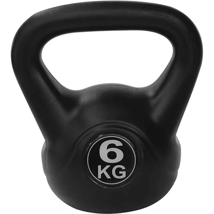 Tunturi Kettlebell 6 kg, Kugelhantel aus PVC mit Sandfüllung für effektives Ganzkörpertraining – Bild 1