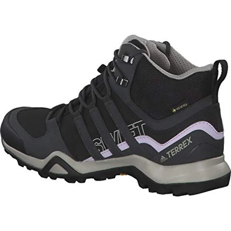 adidas Terrex Swift R2 Mid GTX, Damen Wanderschuhe, schwarz, wasserfest mit stabilisierender Laufsohle – Bild 3