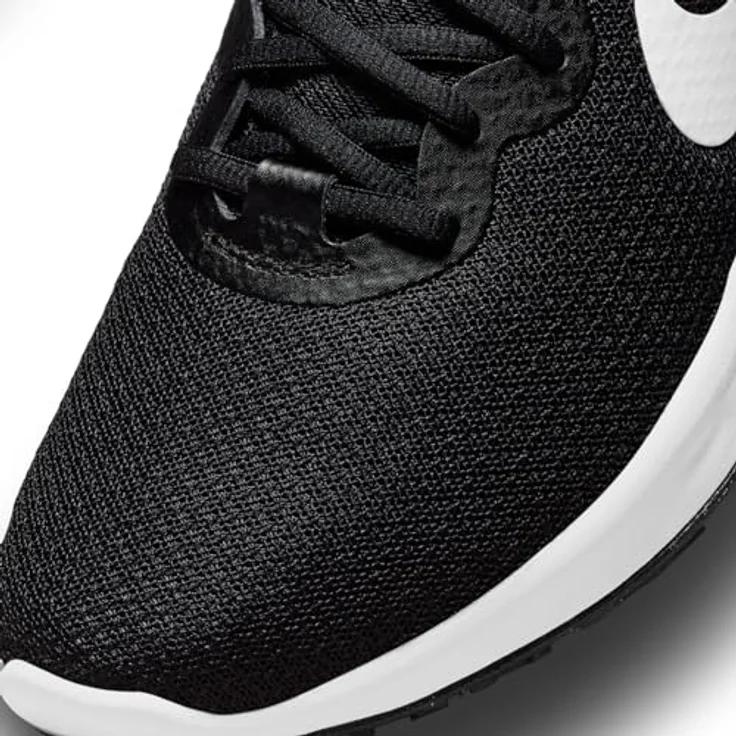 Nike Revolution 6 Running, Herren Laufschuhe, atmungsaktives Obermaterial, Gummisohle, Schwarz, Größe 41 – Bild 5