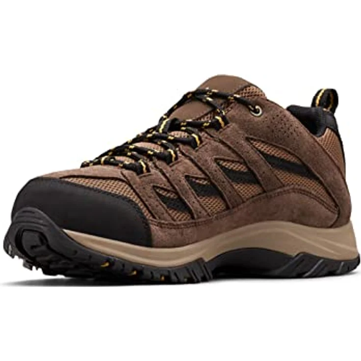 Columbia Crestwood, Trekkingschuh aus atmungsaktivem Mesh und Wildleder, schwarz – Bild 1
