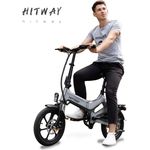 HITWAY Elektrofahrrad Falt Ebike Klapprad 16 Zoll, 36V 7.5Ah Lithium-Akku, 250W Motor, Aluminiumrahmen, Scheibenbremse - für Herren Damen Mountainbike