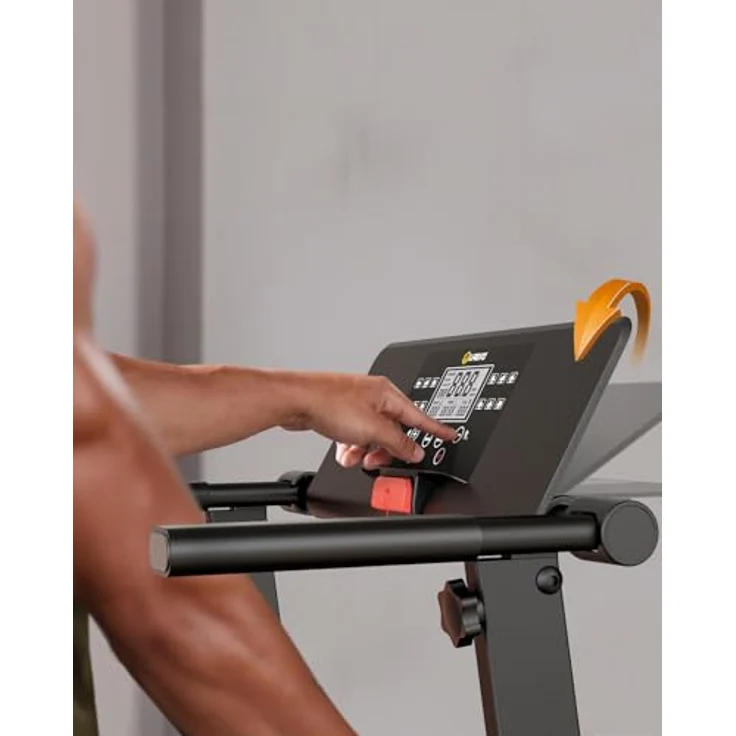 Urevo Laufband mit HIIT-Laufeinstellungen, leiser Motor und rutschfestem Gürtel, 16 Zoll breite Lauffläche – Bild 10