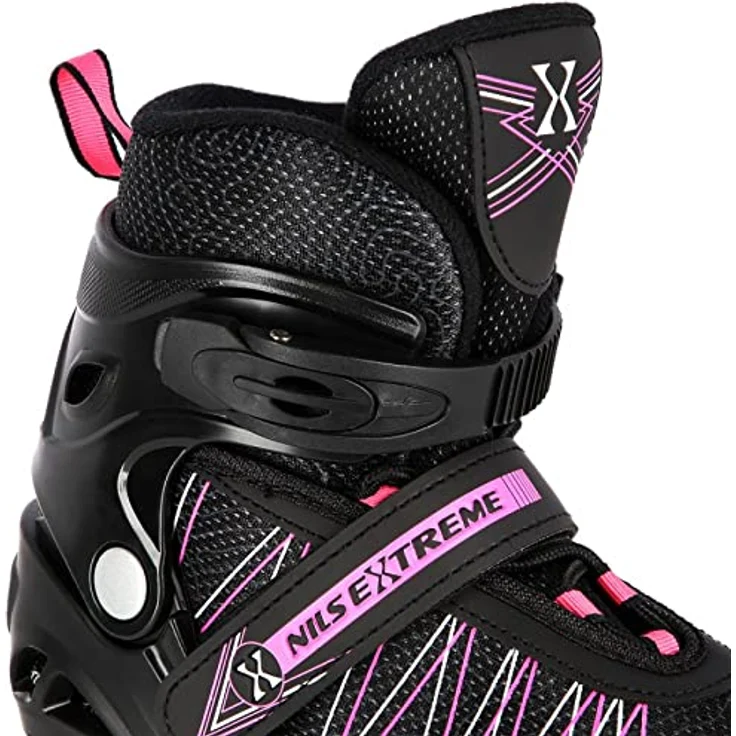 Nils Extreme NH11912 Und Rosa 2In1 Gr.m(35-38) Schlittschuhe - Inliner Combo, ABEC9 Lager, Aluminium Schiene, 4-fach größenverstellbar, Pink – Bild 6