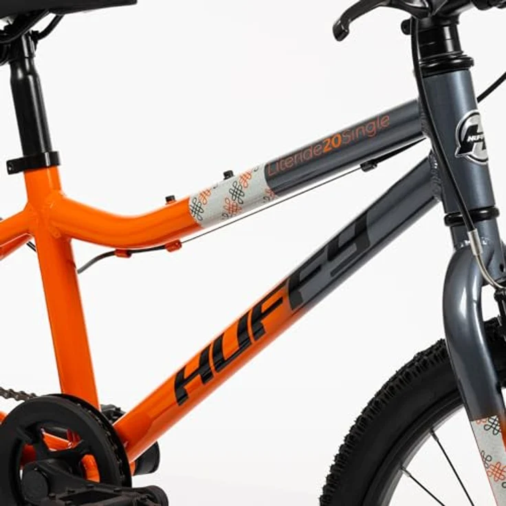 Huffy 20-Zoll Literide Single-Speed Fahrrad, Aluminiumrahmen, tangerine-orange und kieselgrau, für Kinder 5-9 Jahre – Bild 4