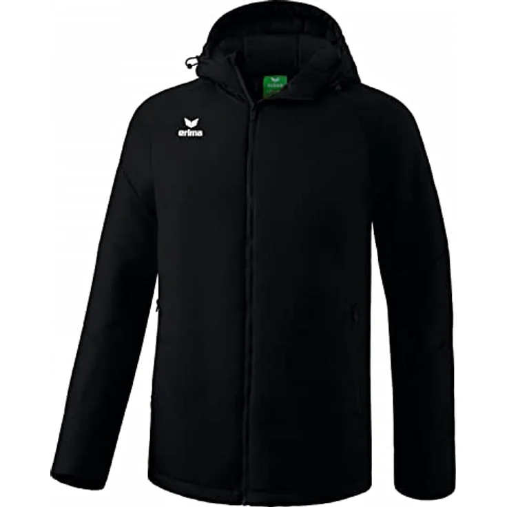 ERIMA Team Winterjacke, wasserdichte Skijacke mit 1.500 mm Wassersäule, wattiert, schwarz – Bild 1