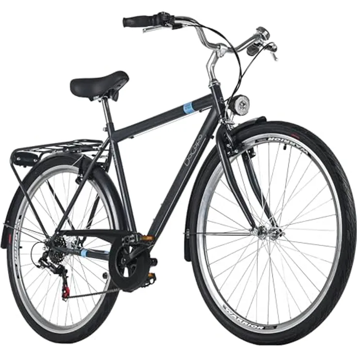 DACAPO Ravenna 6, Herren Trekkingrad 28'', Anthrazit, 6-Gang SHIMANO, RH 53 cm, stvzo-konforme Beleuchtung