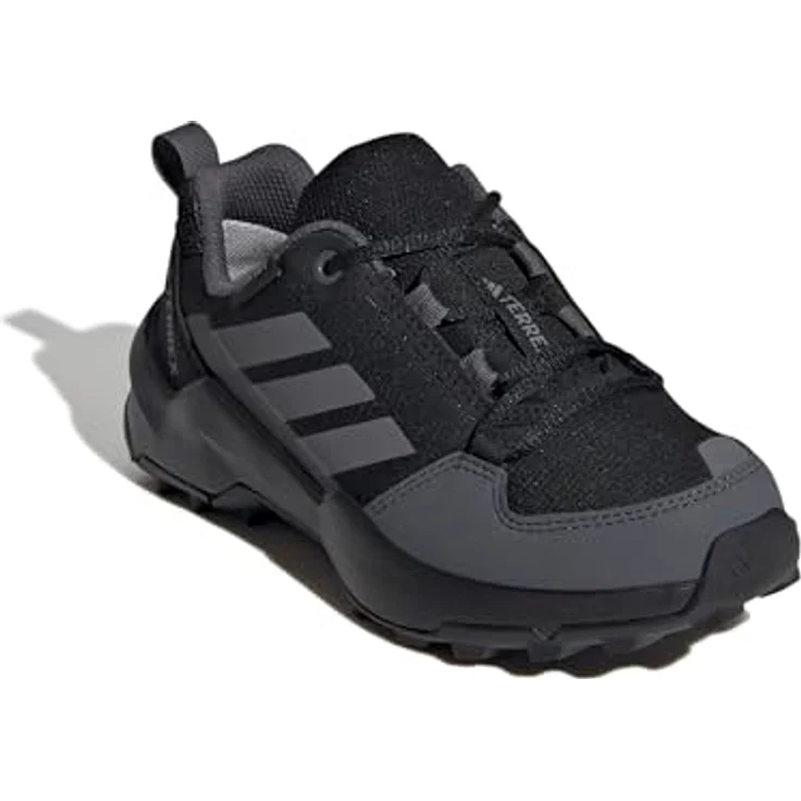 adidas JI0917, Laufschuhe für Jungen mit wasserdichtem Obermaterial und dämpfender EVA-Zwischensohle, schwarz – Bild 3