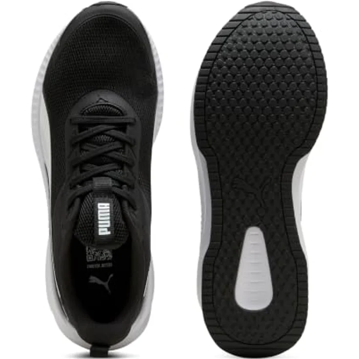 PUMA Flyer Lite 4 Laufschuhe, ultraleichter PUMALite Schaumstoff, PROTREAD Laufsohle, schwarz-weiß, Größe 43 – Bild 4