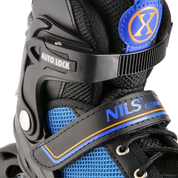 Nils Extreme Schlittschuhe 2in1 NH18190 schwarz pom, 5-fach größenverstellbar, ABEC7 Lager – Bild 7