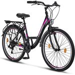 Chillaxx Bike Strada Premium City Bike 26 Zoll Schwarz V-Bremse - 21 Gang-Schaltung - Hollandfahrrad Citybike - Preisvergleich