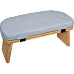 Zen Power Yoga Bench, klappbare Yoga Bank aus Holz, ergonomische Meditationsbank, Gebetshocker für spirituelle Momente im Alltag, bequem und weich gepolstert, Yoga-Zubehör