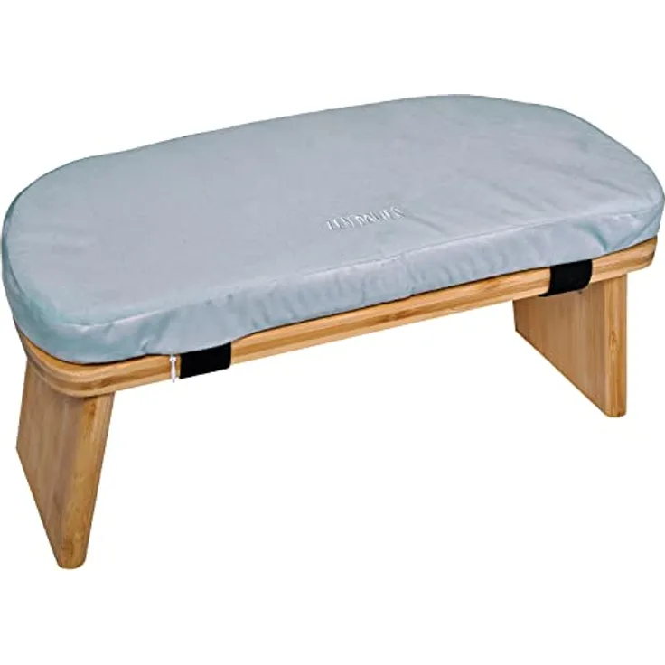 Zen Power Yoga Bench, klappbare Yoga Bank aus Holz, ergonomische Meditationsbank, Gebetshocker für spirituelle Momente im Alltag, bequem und weich gepolstert, Yoga-Zubehör