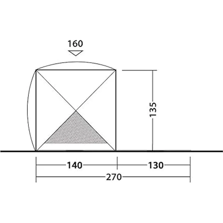 Outwell Strandzelt + Strandmuschel, leichtes Zelt für 3 Personen, 3.60 kg – Bild 4