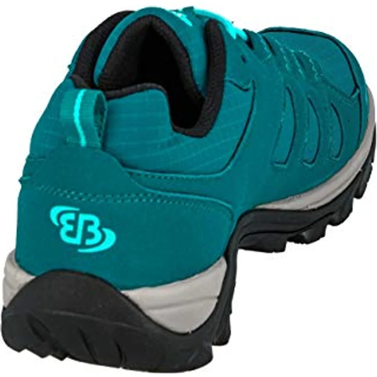 Brütting Mount Frakes Low, Damen Wanderschuhe mit rutschfester Vibram-Laufsohle, Textilausstattung, regulierbarer Schnürung, Grün, Größe 37 – Bild 4
