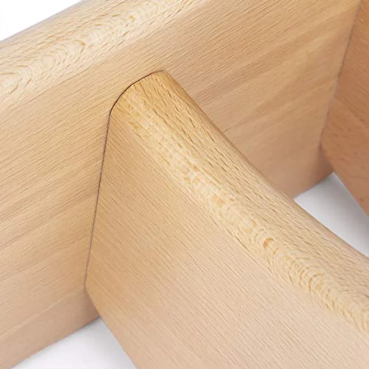 Bodhi Meditationsbank aus Holz (Buche) | Yoga Hocker | Kniesitz Medibank für tiefe Meditation | LHOTSE Buche geölt – Bild 2