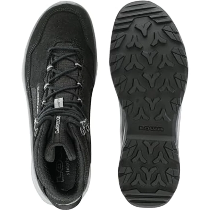 LOWA VENTIERRA GTX MID, Wanderschuhe für Herren, wasserdicht, flexibel, schwarz, Größe 45 EU – Bild 6